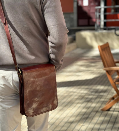 Malá kožená crossbody taška - On The Road