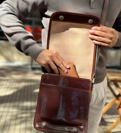 Malá kožená crossbody taška - On The Road
