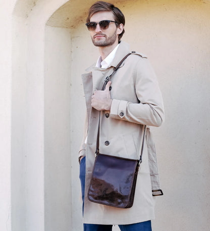 Malá kožená crossbody taška - On The Road