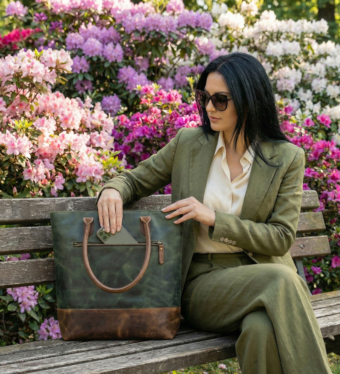 Shopperka z prémiové bůvolí kůže - Noble Carry