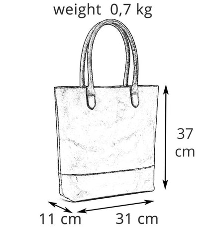Shopperka z prémiové bůvolí kůže - Noble Carry