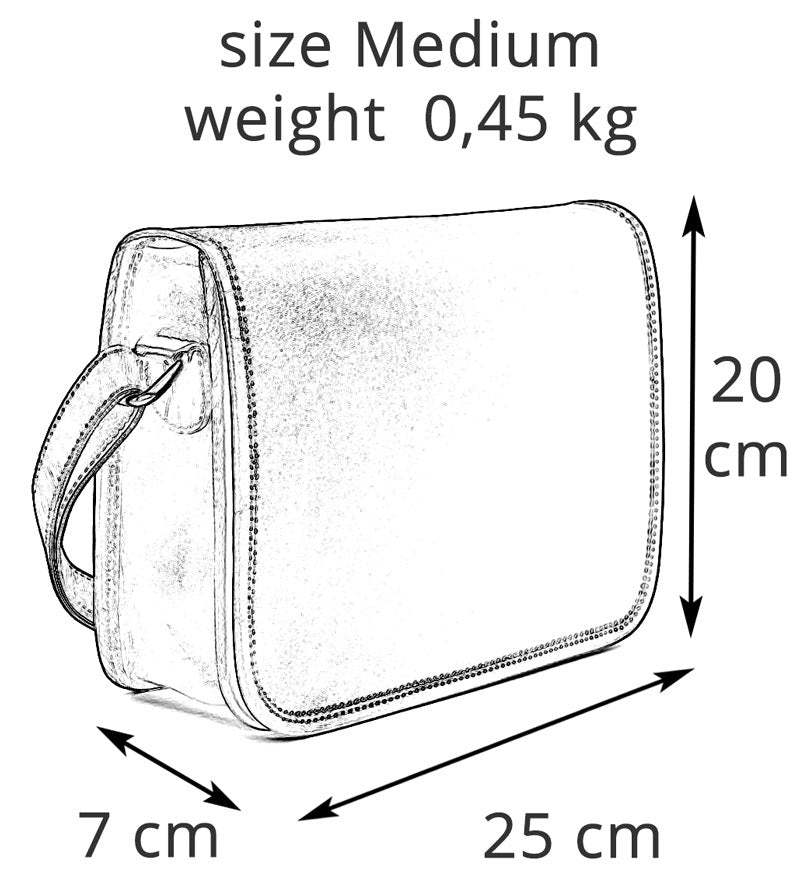 Kožená crossbody taška malá - Pocket Prophecy