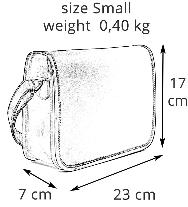 Kožená crossbody taška malá - Pocket Prophecy