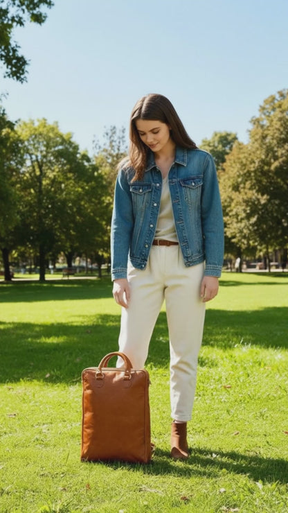 Kožený batoh - Time Wanderer