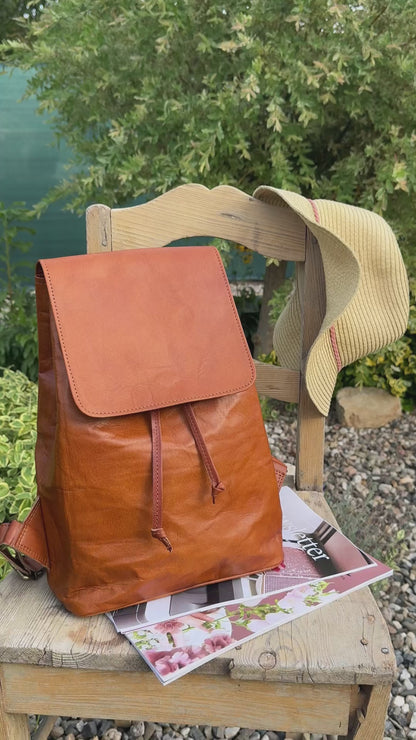 Městský kožený batůžek – Urban Explorer