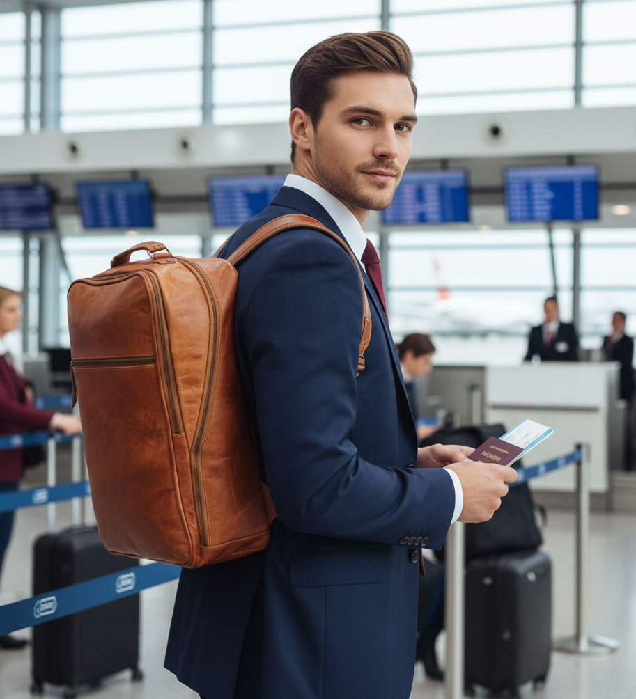 Inspirace pro Vás - Kožený business batoh - Pure Authority