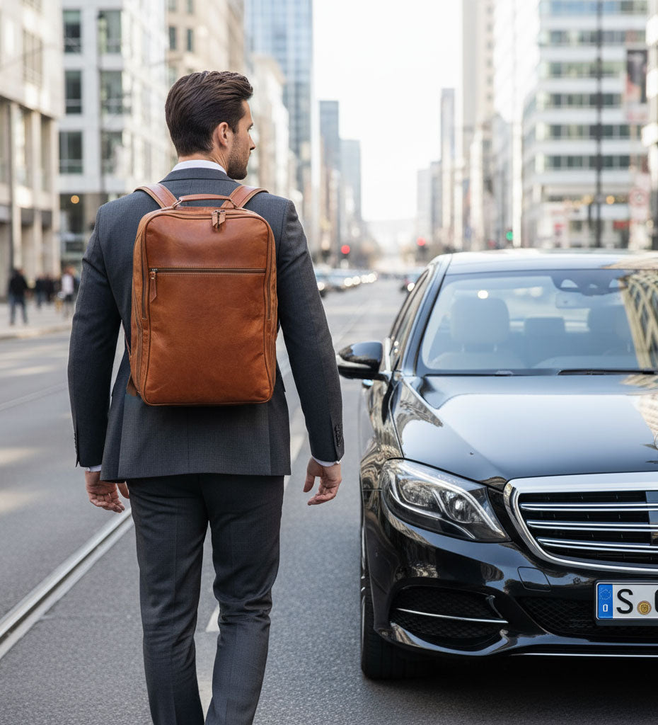 Kožený business batoh - Pure Authority