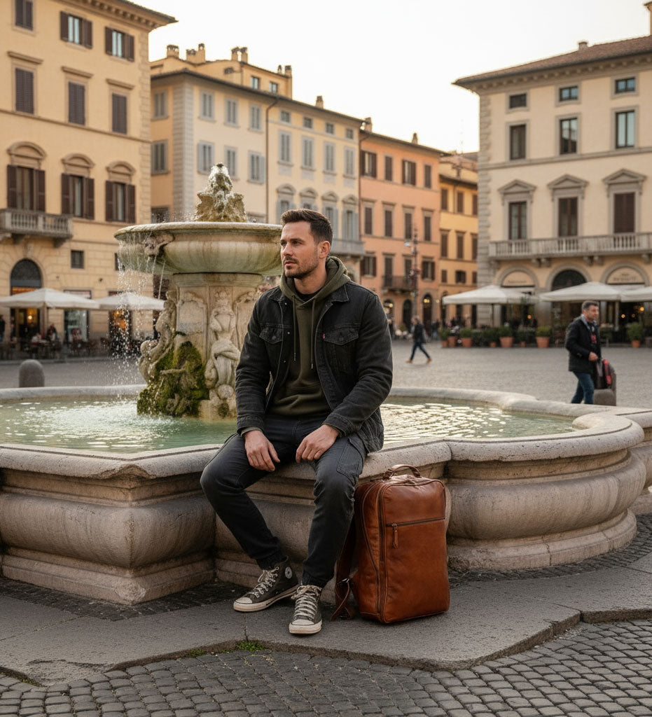 Inspirace pro Vás - Kožený business batoh - Pure Authority