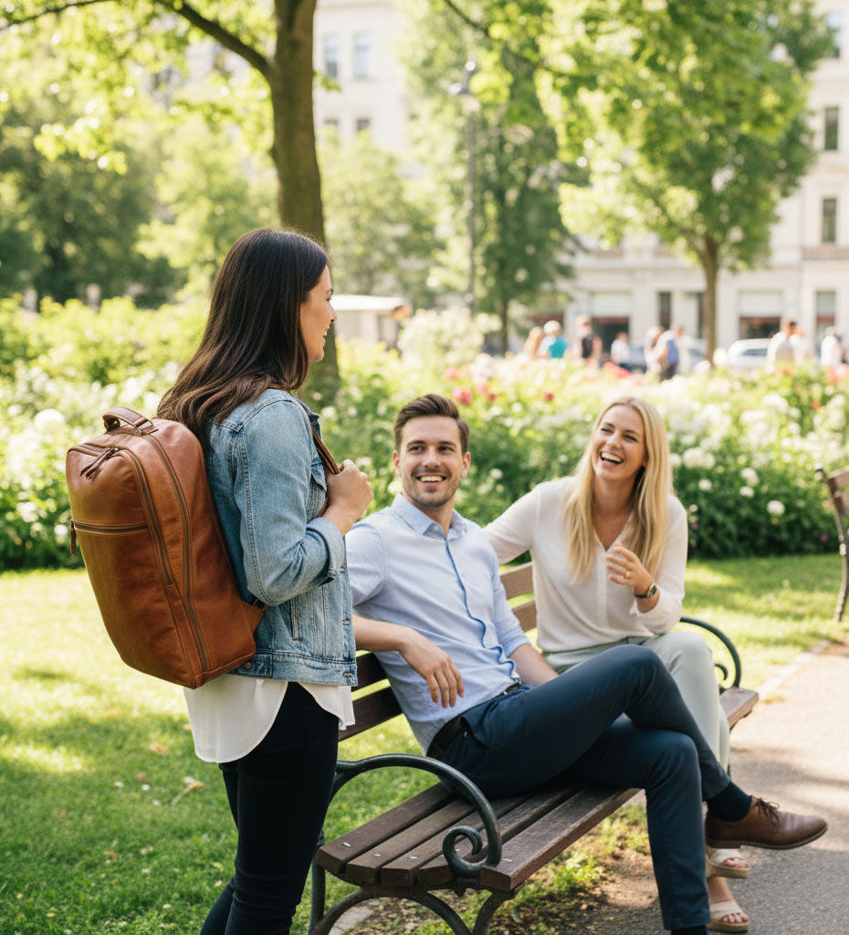 Kožený business batoh - Pure Authority