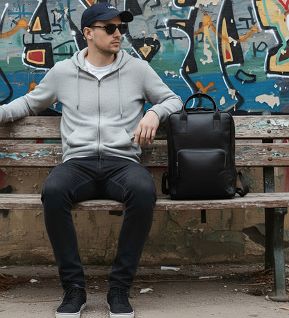 Cestovní kožený batoh - Roads Memories