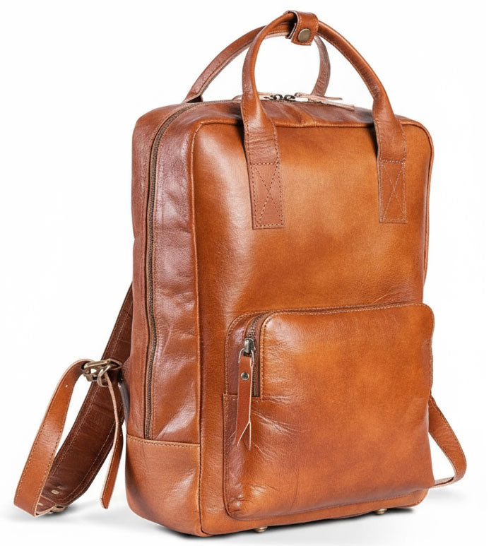 Cestovní kožený batoh - Roads Memories