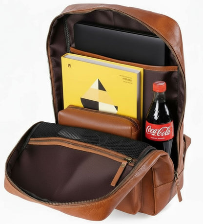 Cestovní kožený batoh - Roads Memories