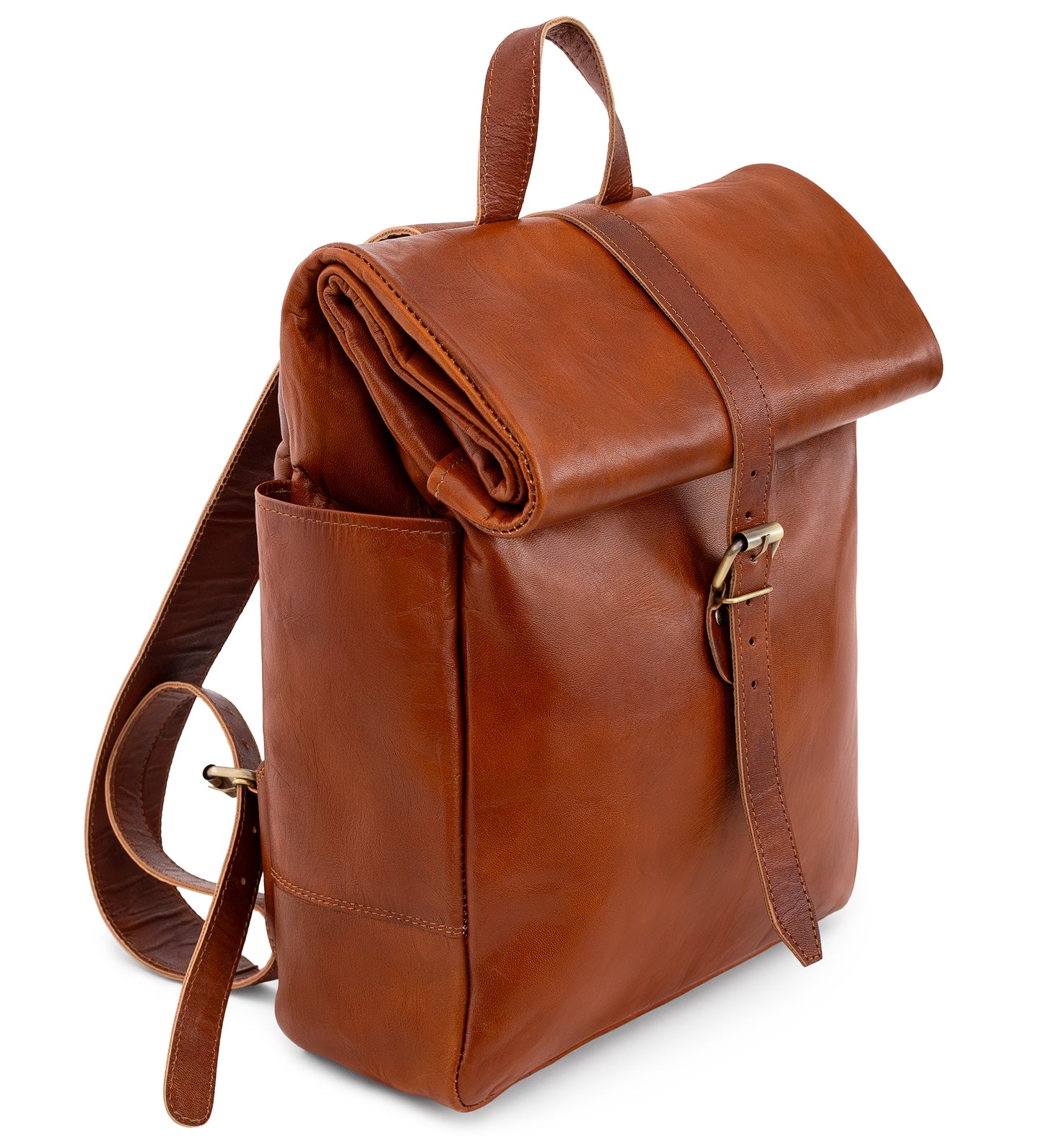 Rolovací kožený batoh – Rolling Pioneer