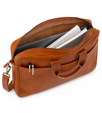 Kožená taška na notebook - Silent Power