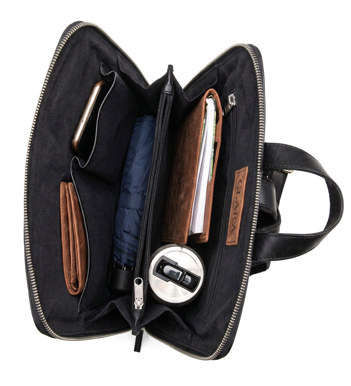 Kožený městský batoh - Slim Elegance