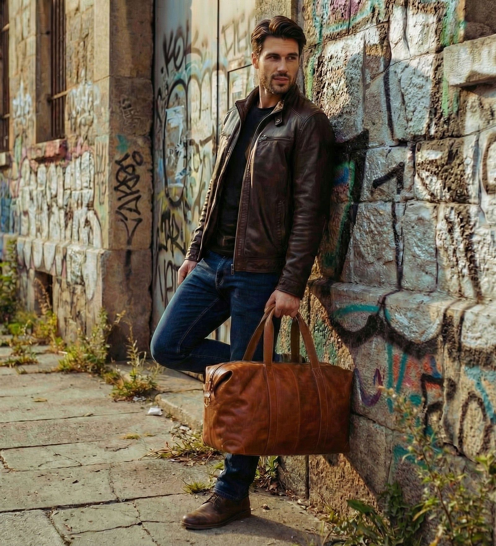 Inspirace pro Vás - Kožená cestovní taška - Travel Weekender