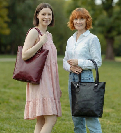 Kožená shopperka do ruky – Urban Grace
