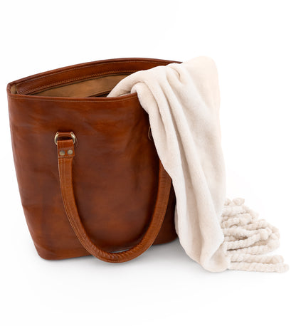 Kožená shopperka do ruky – Urban Grace