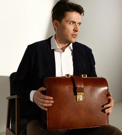 Velká kožená business aktovka - The Firm new
