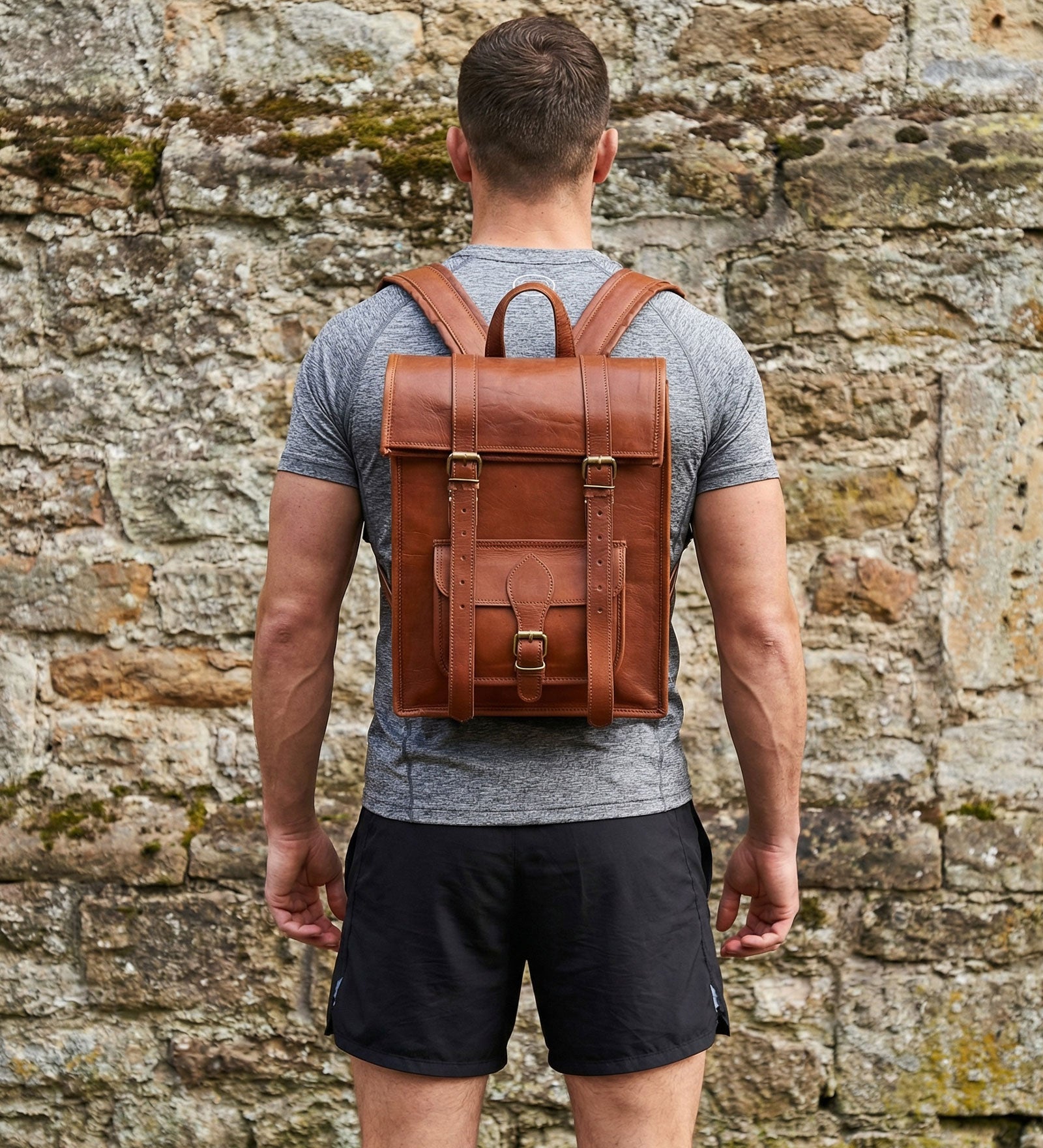 Inspirace pro Vás - Kožený roll-top batoh - Wanderlust Dream